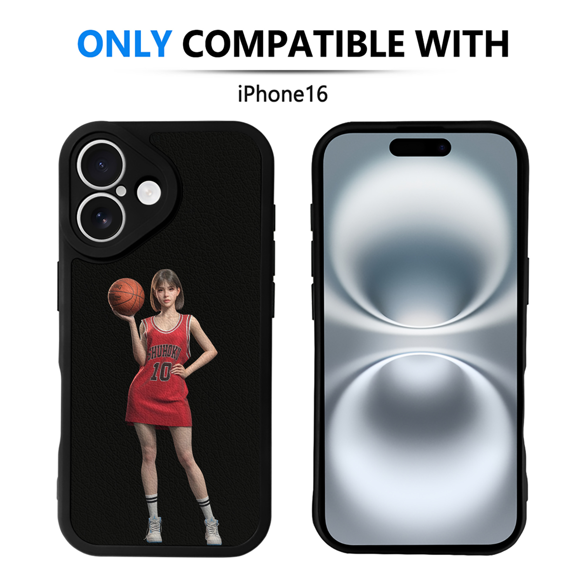 （画像用） SLAM DUNK／スラムダンク 【iPhone 16シリーズ対応】シリコンスマホケース（レザー調） 材質：シリコン